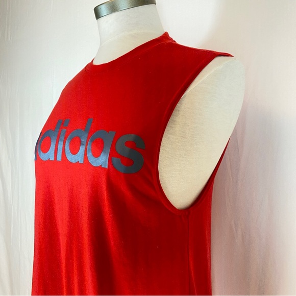 Adidas tank top, red, size Small - Picture 2 of 10